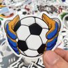 AOWDIAO 100 Pieces Soccer Stickers, Vinyl Soccer Water Bottle Stickers Pack, Soccer Gifts for Soccer Lovers, Soccer Party Favors, Soccer Decorations