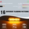 DIBMS LED Strobe Warning Lights, 8x Amber Yellow LED Strobe Warning Emergency Flashing Light Caution Construction Hazard Light Bar For Car Truck Van Off Road Vehicle ATV SUV Surface Mount