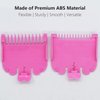 2 Pieces 2 Lengths Professional Hair Clipper Attachment Guide Guard Combs 1/16" 1/8" 1.5mm 3mm Compatible with Wahl Standard Full-Sized 5 Star Series Magic Clip Hair Clippers (Pink)