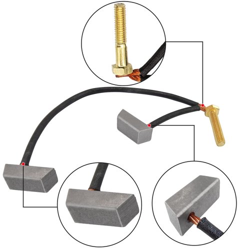 Golf Cart Motor Brushes Kit Fits Club Car Electric 1994-up 36 & 48-Volt and Yamaha Electric G8 G9 G14 G16 G.E Electric Golf Carts