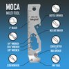 Keyport MOCA 10-in-1 Keychain Multitool (Stainless) | EDC Multi Tool: Pry Bar, Bottle Opener, Screwdriver, Box Opener, Cord Cutter & More | TSA Key Tool | EDC Gear | For Key Organizer & Key Chain