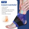 NEWGO Ankle Ice Pack Wrap for Swelling, Ice Pack for Ankle Injuires Reusable Ankle Cold Pack Wrap Hot Cold Therapy Ankle Ice Wrap for Sprained Ankles, Achilles Tendonitis Ankle - Blue