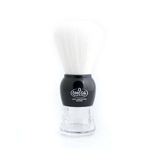 Omega Shaving Brush # 90072 100% Synthetic Syntex Black