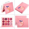 BEUSELF DE'LANCI Pink Eyeshadow Palette,12 Colors Peach Matte & Shimmer High Pigmented Mini Makeup Eyeshadow Pallet,Warm Natural Blendable Long-Lasting Waterproof Small Pallets Eyeshadow