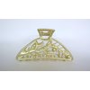 Generic Matte gold metal tree branches hair claw clip jaw clip