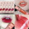 6Pcs Bear Lip Glaze Jelly Lipstick, Liquid Lipstick Cute Bear Lipgloss Moisturizing Lip Stain Plumping Water Lip Gloss Waterproof Long Lasting Cheek Rouge Tint Cosmetics Beauty Makeup