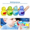 7Pcs Wooden Whistle for Kids, Cute Cartoon Animal Bird Whistle Set, Musical Instrument Early Learning Props Party Favors for Girls Boys