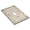 Franklin Brass Classic Lace (1-Pack) Decorative Light Switch Cover Wall Plate Wall Plate Brushed Nickel 1-Gang Wall Plate Switch/Toggle Plate Guards Electrical Outlet Covers W35070-SN-C
