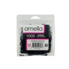 Amelia Beauty | 1000 Count 1/2" Rubber Bands | Premium US Made Rubber Hair Ties | Ideal for Ponytails, Braids & Beards | Strong All Day Hold | Convenient Re-closable Container | Black