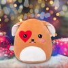 CozyWorld Puppy Dog Plushie Stuffed Animals Plush Pillow Soft Cuddly Toy Heart Love You Dog Valentine’s Birthday Gifts for Boys Girls 11.5 Inch