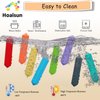 Chew Necklaces for Sensory Kids, 8 Pack Chewy Necklace Sensory Boys and Girls with Autism, ADHD, SPD, Biting, Silicone Teething Necklace Oral Chew Toys for Adults Reduce Chewing Anxiety Fidget