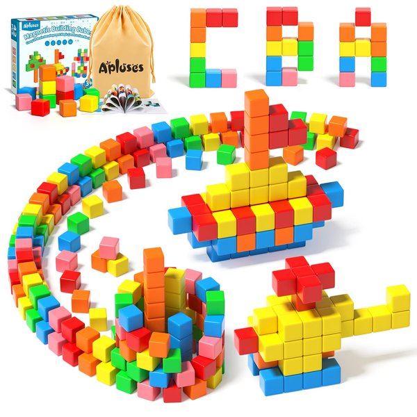 42PCS Magnetic Blocks, Gifts for 3 4 5 6 Year Old, Magnet Building Blocks for Toddlers, Girls & Boys, Sensory - Montessori - Autism - Magnetic Toys for Kids Ages 3-5 4-8