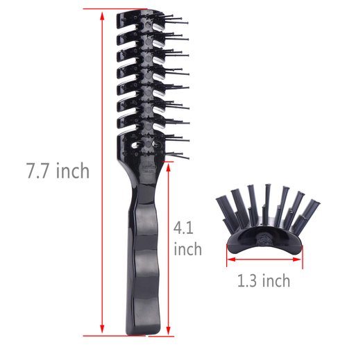 PERFEHAIR Vented Hair Brush-Pack of 2, Professional Vent Hairbrush for Blow Dry Styling Women & Men's Long Short, Thin, Fine, Thick, Dry or Wet Hair, Static Free & Heat Resistant