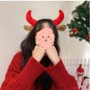 yaozeio Halloween Devil Horns Headband Headpiece Halloween Props Costume Hair Accessories Cosplay Hairband Red Devil Costume for Girls Women Halloween Decorations Party Supplies