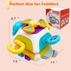 GZSDLL Montessori Busy Cube for Toddlers,Car Travel Toys Busy Board Activity Cube,Kids Educational Birthday Gifts Sensory Baby Toys 18+ Months (Decahedron)