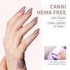 CANNI 9ml Hema-Free White Black Gel Nail Polish Set- 6Pcs White Black Nude Pink Brown Colors Gel Polish Kit, Soak Off LED Nail Gel Manicure Kit DIY at Home Salon Gifts for Women Girls