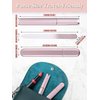 Glass Nail File and Buffer with Case, Crystal Fingernail Files for Natural Nails Care Glass Nail Shiner Nano Polisher for Travel Salon Nail Filer Stocking Stuffers for Women Girl Wife Gifts-Rose Gold