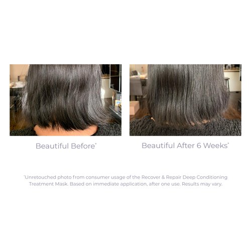 DERMA E Recover & Repair Deep Conditioning Treatment Mask - Argan Oil Hydrating Hair Mask Restores Dry, Damaged, Color Treated or Frizzy Hair, 5 Oz