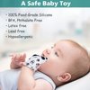 Baby Teething Mitten BPA-Free Panda Teething Mitts Teething Toy Infant Teether with Travel Bag(1 Pair)