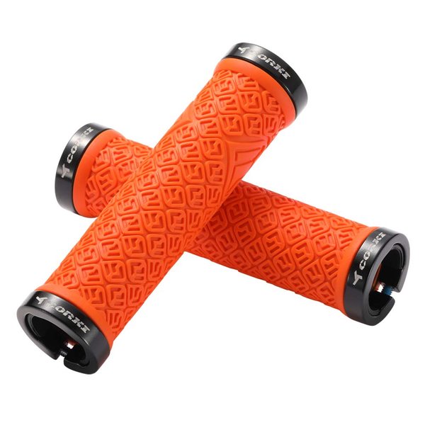 Corki Mountain Bike Grips,Double Lock on Locking Bicycle Handlebar Grips for MTB,Downhill