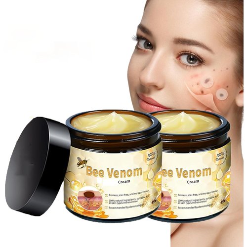 Ylahdent 2 PCS Bee Venom Cream, 2024 New Professional Bee Venom Repair Cream, Bee Venom Hydrating Moisturizing Cream (B, B)
