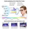 MARE AZZURO Blue Light Blocking Glasses for Women, Square Nerd Computer Gaming Glasses UV Protection Anti Eyestrain