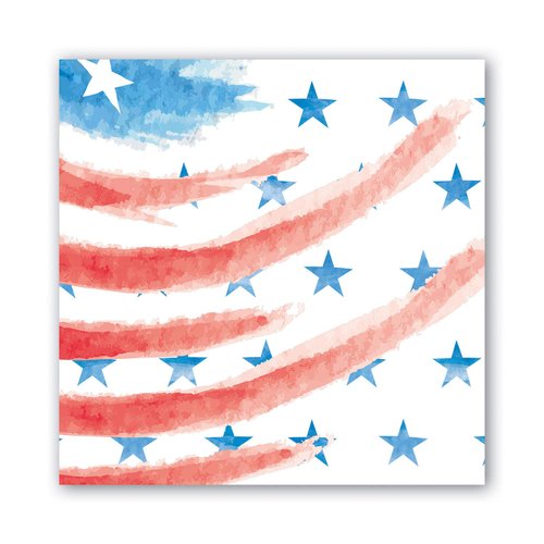 Michel Design Works Luncheon Napkins, Red, White & Blue