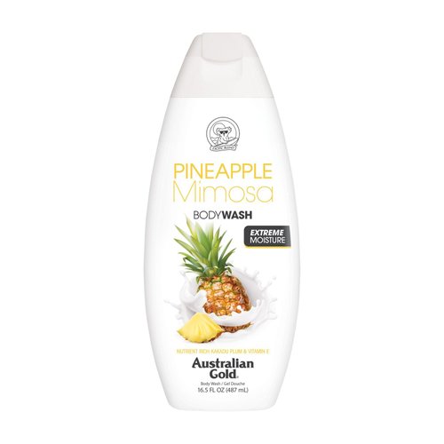 Australian Gold Pineapple Mimosa Body Wash, 16.5 Ounce | Gentle & Moisturizing with Nutrient Rich Kakadu Plum & Vitamin E