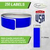 1x3 inch (7.5cm x 2.5cm) Adhesive Labels Rectangle White Sticker Rolls, 250 Pack by Royal Green