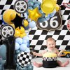 Race Car Balloons 1th Birthday Decorations for Boy, 40 Inch Racetrack Black 1 Balloon, Race Car Balloon for Race Car Birthday Party Decorations and Race Car Theme Party Decorations