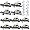 TIDRADIO Walkie Talkie Earpiece with Mic (Includes Earmolds and Ear Buds) 2 Pin Acoustic Tube Headset TD-M8s TD-V2 Retevis H-777 RT21 RT22 RT68 Baofeng UV-5R BF-888S 2 Way Radio (10 Pack)