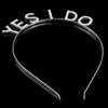 KICOSY YES I DO Headband He Asked She Said Yes Decorations Bride Tiara Bridal Hair Accessories Bachelorette Gifts for Bride Engagement Party Decorations