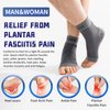 EVOPLECI Ankle Compression Sleeve Open Toe Ankle Compression Socks Plantar Fasciitis Support Brace Ankle Brace for Men Women Arch Support,Injury Recovery,Joint Pain … (M, GRAY-20-30mmHg)