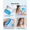 BearKig Ice Roller, Ice Roller for Face, Ice Face Roller, Cold Facial Ice Roller Massager for Eye Puffiness, Women's Gifts, Migraine, TMJ Pain Relief & Minor Injuries, Skin Care Products (Blue)