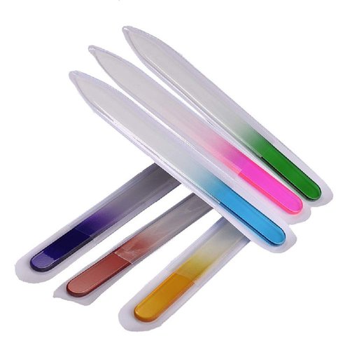 10 Pcs Glass Nail File Manicure Nail Care Fingernail File Professional Nail Art Tool