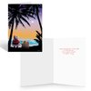Stonehouse Collection Beach Christmas Card Variety Pack - 18 Cards & Envelopes - 6 Designs, 3 Cards Per Design - Holiday Sunsets - Tropical Christmas Cards