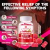 Magnesium Glycinate Gummies 1000mg - Sugar Free Magnesium Potassium Supplement with Vitamin D, B6, CoQ10 for Calm Mood & Sleep Support - 90 Raspberry Gummies.