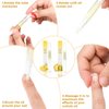 Meschett 2PCS Cuticle Oil Pens for Nail Care,Cuticle Revitalizer Oil Pen with Soft Brush,Cuticle Oil to Prevent Nail Cracking and Dry (Pineapple & Lemon Flavor)