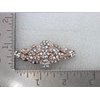 Faship Clear Rhinestone Crystal Floral Double Hearts Hair Barrette Clip