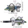 Sinide Womens Hair Barrettes Copper Wire Bride Hair Clips Butterfly Wedding Head Piece Flower Hair Jaw Clamp Hairpin Crystal Hair Accessories for Women and Ladies (2 Pack)