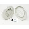 iMBAPrice 8141-1 Vertical Siding Lamp Octagon Mounting Kit with Built-in Box for 1/2 Inch (0.5") Outdoor Vertical Siding LAP