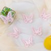 Butterfly Hair Accessories - Pink Lace Embroidery Pins, Fairy Hair Clips, Barrettes, and Ornaments for Girls' Parties (8 Pieces)