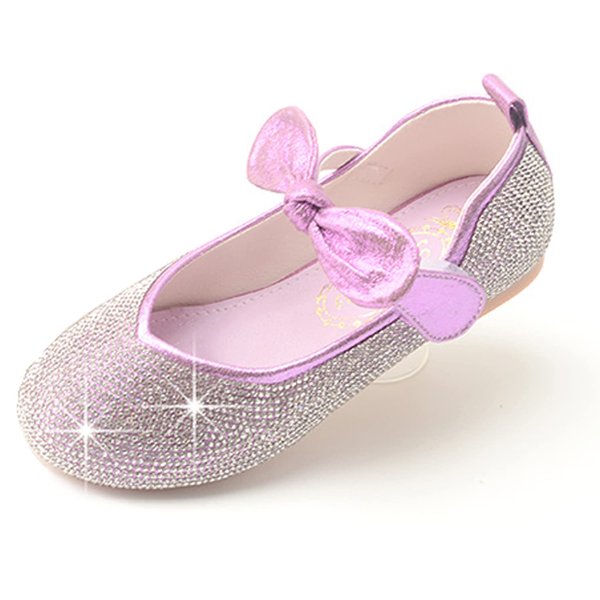 Girls Dress Shoe Party Sparkle Flat Princess Shoes (Toddler/Little Kid) 1 M US Little Kid