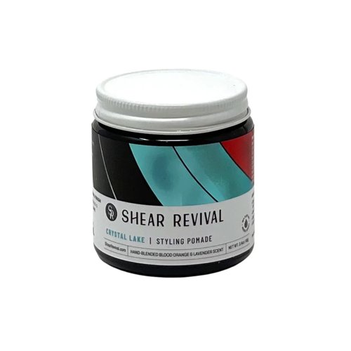 Shear Revival Crystal Lake Cream Pomade | Men's Hair Styling Medium Hold | Natural Finish Infused with Aloe Leaf Juice, Carnauba Wax, Mango Butter, Deeply Conditions Hair & Scalp & Hydrates 3.4oz