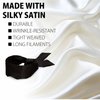 2 pcs Silk Satin Blindfold Eye Mask Sleep Mask Soft Satin Eye Cover Silk Sleeping mask Valentine Gift 155cm / 62” (2 Pc Black)