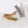 iRIIRIO 2pcs Viking Celtic Knot Hair Clips Vintage Hair Barrettes French Hair Clips Engraved Headwear for Women Girls (Silver, Bronze)