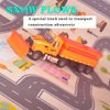 Ailejia Snow Plow Trucks Toy Diecast Metal Kids Pullback Toy US Style Truck Sweep Snow Vehicle for Kids (Snow Plow Truck)