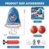 Aooess Basketball Hoop Indoor Toys for Kids 3 4 5 Boys: Toddler Basketball Hoop Indoor Wall Mount Basketball Hoop Suction Cup Basketball Hoop Toys for 3 Year Old Boy Gifts for 3-8 Year Old Boys，Blue