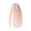 KISS Gel Fantasy, Press-On Nails, Nail glue included, North Coast', Light Silver, Medium Size, Almond Shape, Includes 28 Nails, 2G Glue, 1 Manicure Stick, 1 Mini File