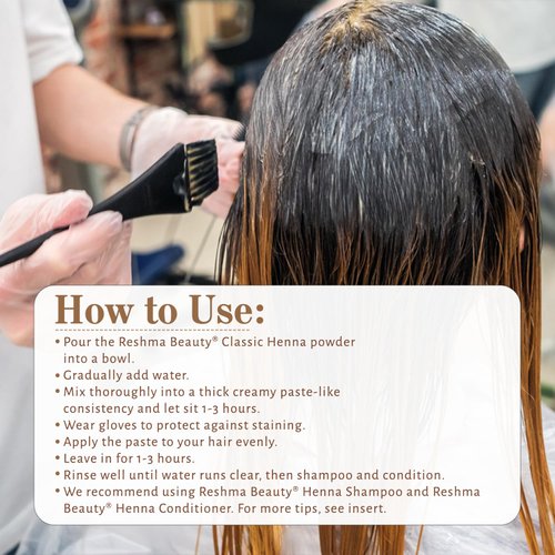 Reshma Beauty Classic Henna Hair Color | 100% Natural, For Soft Shiny Hair | Henna Hair Color, Gray Coverage| Ayurveda Hair Products (Dark Chocolate, Pack Of 1)